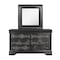 Global Furniture Usa Traditional Glam Croc Pompei Metallic Grey Mirror 1433 - alternate 6